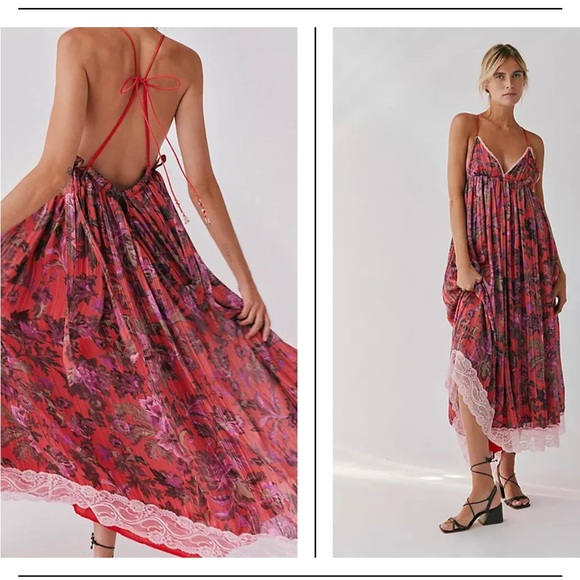FREE PEOPLE Primmy Printed Midi Dress - coffeafoods.com